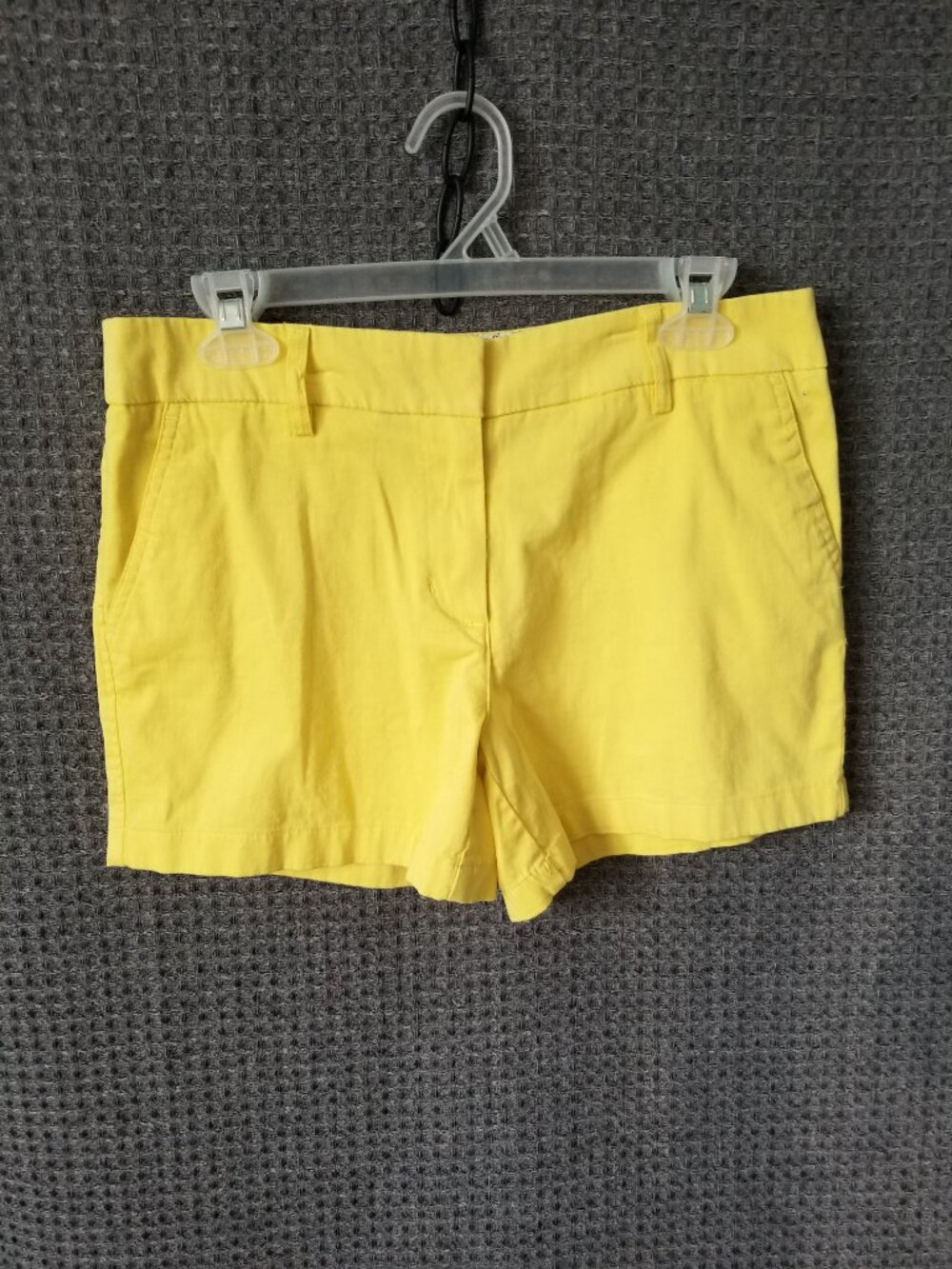 Cambridge Dry Goods Yellow Stretch Chino Shorts 6